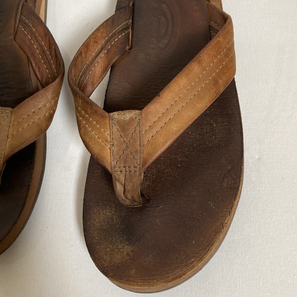 Rainbow Luxury Leather Arch Support Flip Flop with 1” strap - Picture 4 of 16